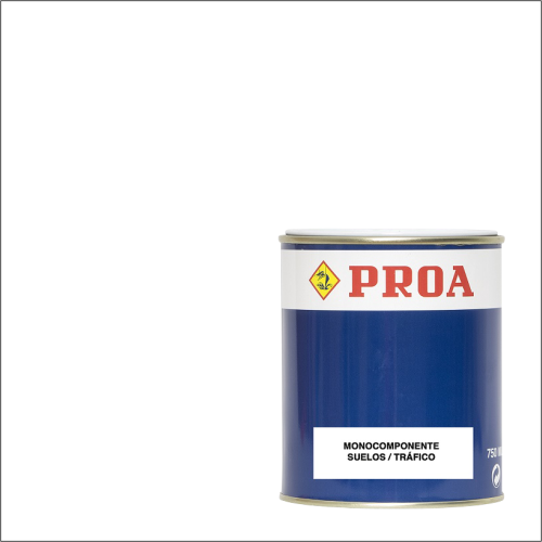 Pintura monocomponente para suelos. Satinado. blanco
